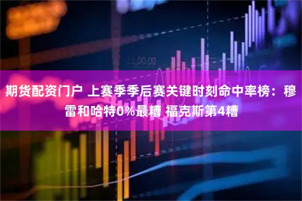 期货配资门户 上赛季季后赛关键时刻命中率榜：穆雷和哈特0%最糟 福克斯第4糟